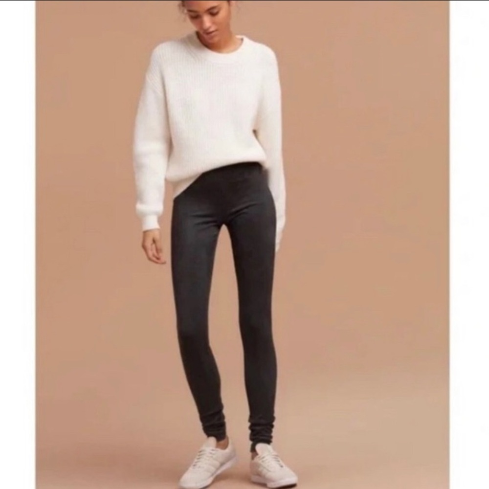 Aritzia black, suede-like Leggings